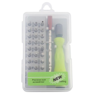 32-in-1 CRV Steel Mobile Phone Disassembly Repair Tool Multi-function Combination Screwdriver Set(Gray Green)