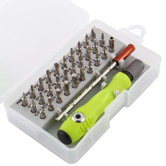 32-in-1 CRV Steel Mobile Phone Disassembly Repair Tool Multi-function Combination Screwdriver Set(Gray Green)