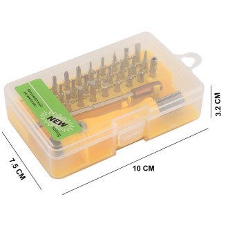 32-in-1 CRV Steel Mobile Phone Disassembly Repair Tool Multi-function Combination Screwdriver Set(Gray Green)