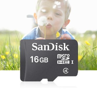 SanDisk C4 Small Speaker TF Card Mobile Phone Micro SD Card Memory Card, Capacity: 16GB