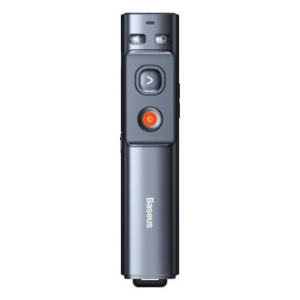 Baseus WKCD010013 Orange Dot RF2.4GHz PPT Green Laser Wireless Multimedia Presenter Page Turning Pen, Charging Version, Control 