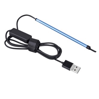 2 in 1 USB HD Visual Earwax Clean Tool Endoscope Borescope with LED Lights & Wifi, Cable length: 2m (Blue)