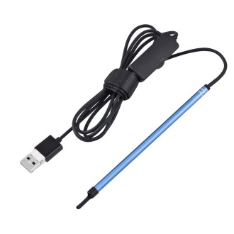 2 in 1 USB HD Visual Earwax Clean Tool Endoscope Borescope with LED Lights & Wifi, Cable length: 2m (Blue)