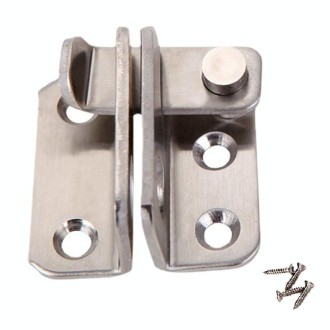 Large Right Open Stainless Steel Sliding Door Latch No Punch Latch Door Bolt Catch With Screw