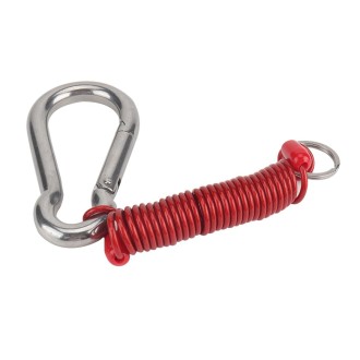 RV Trailer Spring Safety Rope Breakaway Cable, Safety Buckle Size:M8 x 80mm(Red)