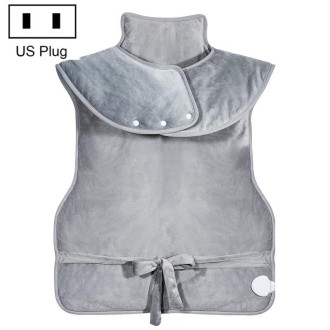 Heated Shoulder Guards Neck Guards Electric Heated Shawls Electric Blankets US Plug(Silver Gray)