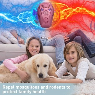 PR-1929 Ultrasonic Mouse Repellent Mosquito Repellent, Product Specifications: EU Plug(Black)