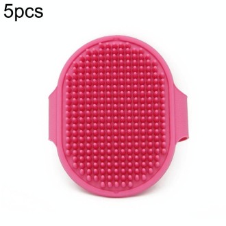 20 PCS Pet Bathing Massage Brush For Dogs Cleaning And Beauty Tools(Rose Red)