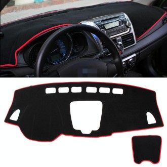 Car Light Instrument Panel Sunscreen Dark Mats Cover for Venucia B50 / R50(Red)