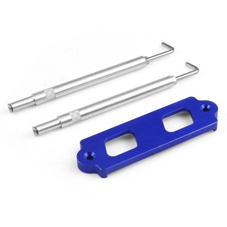 Car Aluminum Alloy Battery Fixing Bracket for Honda Civic 1988-2000(Blue)