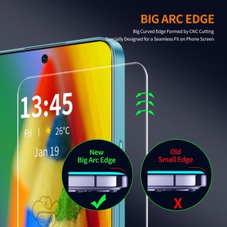 For OnePlus Ace 2V ENKAY 9H Big Arc Edge High Aluminum-silicon Tempered Glass Film