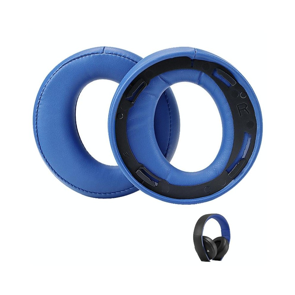 For Sony CECHYA-0083 Blue PU 2pcs Headphone Sponge Cover Earmuffs Headset Case