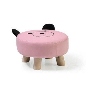 Mini Sofa Children Cartoon Baby Chair Lovely Chair(Pink stool)