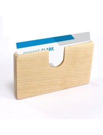 Business U-shaped Wooden Maple Card Holder Credit Card ID Case Holder