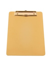 YT-XZB A4 Gold Stainless Steel Writing Board Multi-Function Metal File Splint, Specification: Large