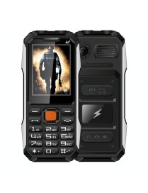 A6 Triple Proofing Elder Phone, Waterproof Shockproof Dustproof, 6800mAh Battery, 2.4 inch, 21 Keys, Bluetooth, LED Flashlight, 