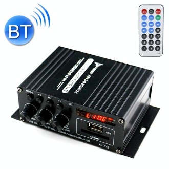 AK370 12V Household / Car Bluetooth HIFI Amplifier Audio with Remote Control 