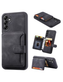 For Samsung Galaxy S23 FE 5G Skin Feel Dream RFID Anti-theft PU Card Bag Phone Case(Black)