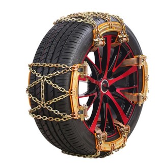 Car Tire Truck SUV Snow Winter Emergency Anti-Skid Chain, Style: Double Head Rice Type (Small)