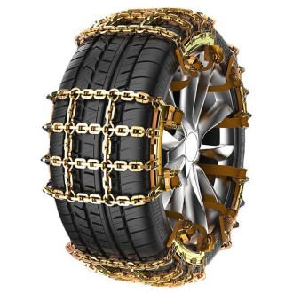 Car Tire Truck SUV Snow Winter Emergency Anti-Skid Chain, Style: Double Head Fields Type (Large)