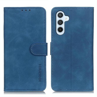 For Samsung Galaxy S24+ KHAZNEH Retro Texture Horizontal Flip Leather Phone Case(Blue)