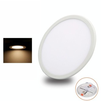 LED Round Ultra-thin Downlight Adjustable Recessed Panel Light, Power Source: 6W(Warm Light)