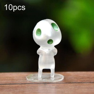 10pcs No. 9 Halloween Alien Ghost Micro Landscape Ornament(Blue Light)