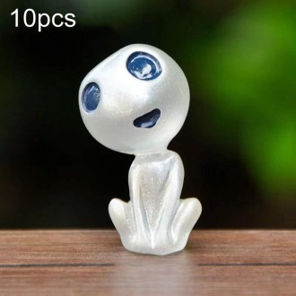 10pcs No. 3 Halloween Alien Ghost Micro Landscape Ornament(Blue Light)