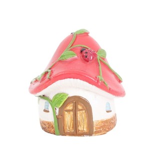 R3F1M0 Resin Cake Ornament Gardening Flower Pot Scene Matching Home Decoration(Mushroom Castle)