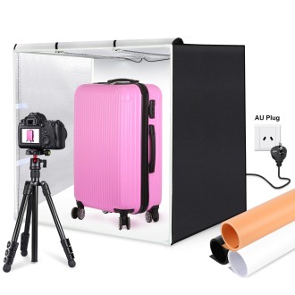 PULUZ 80cm Folding Portable 80W 9050LM White Light Photo Lighting Studio Shooting Tent Box Kit with 3 Colors (Black, White, Oran