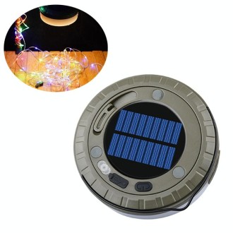 Solar LED Camping Light Type-C Charging Colorful String Lights, Color: 10m Single Warm Light