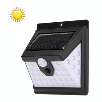 40 LEDs Solar Outdoor Body Induction Lamp IP65 Waterproof Wall Street Light