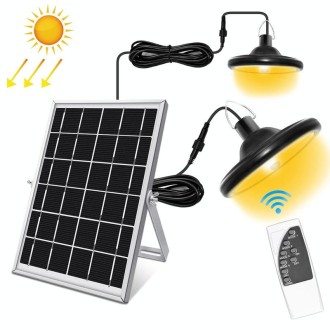 Smart Induction 2 in 1 112LEDs Solar Light Indoor and Outdoor Garden Garage LED Lamp, Light Color:Warm Light(Black)