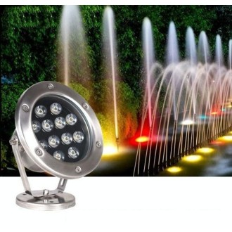 LED Underwater Light Pool Fish Pond Fountain Waterproof Landscape Light 9W(Warm White)