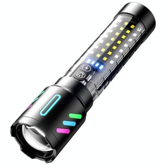 Type-C Rechargeable Outdoor Zoom Strong Laser Flashlight(519)