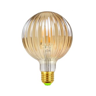 E27 Screw Port LED Vintage Light Shaped Decorative Illumination Bulb, Style: G95 Watermelon Gold(110V 4W 2700K)