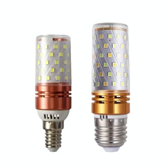 12W-E14  3 PCS No Flicker Corn Light Candle Bulb Screw Bulb, Light color: Warm Light Engineering