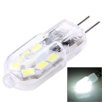 G4 2W 180LM Transparent Cover Corn Light Bulb, 12 LED SMD 2835, AC 220-240V(White Light)