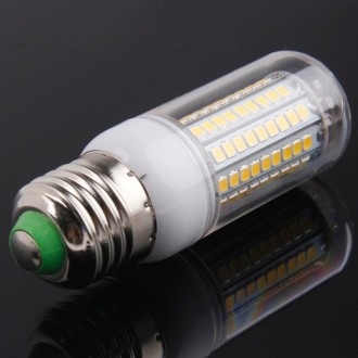 E27 8.0W 420LM Corn Light Lamp Bulb, 102 LED SMD 2835, Warm White Light, AC 220V, with Transparent Cover