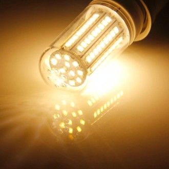 E27 8.0W 420LM Corn Light Lamp Bulb, 102 LED SMD 2835, Warm White Light, AC 220V, with Transparent Cover