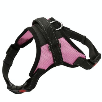 K9 Dog Adjustable Chest Strap, Size: L(Breathable Pink)