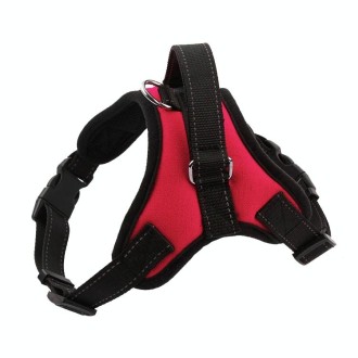 K9 Dog Adjustable Chest Strap, Size: M(Rose Red)