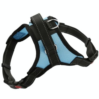 K9 Dog Adjustable Chest Strap, Size: XL(Breathable Sky Blue)