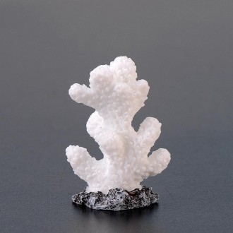 10 PCS Simulation Resin Coral Aquarium Fish Tank Small Ornaments, Colour: No. 5 White