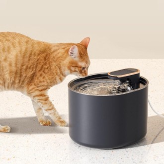 3L Electric Pet Water Dispenser Automatic Cat Water Fountain Mute Water Feeder Bowl  Upgrade Motor White