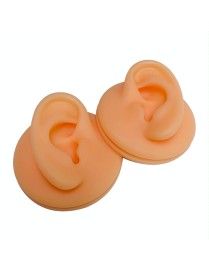 Soft Silicone Simulation Ear Model Practice Display Props, Style:Left Ear(Flesh Color)