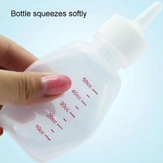 6pcs /Set 50ml Newborn Pet Soft Nipple Milk Bottle Set Puppy Cats Feeding Supplies