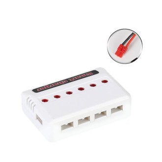 One To Six 3.7V Lithium Battery Drone USB Charger, Color: White XH4.0 Port