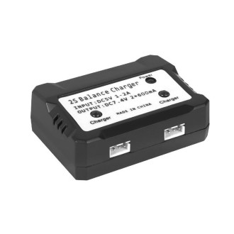 One-To-Two 7.4V Lithium Battery Overcharge Protection USB Charger With Light(XH-3P Plug)