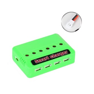 One To Six 3.7V Lithium Battery Drone USB Charger, Color: Green XH2.54 Port